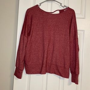Open back women’s sweatshirt